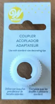 WILTON Standard Decorating Tip Coupler White Attachment Baking Pastry 418-1987