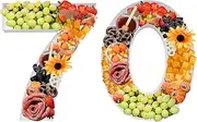 30.5cm Charcuterie Board Number Cardboard Fillable, Grazing Tray, Number Shape, Candy Sweets Fruits Serving (Number 70)