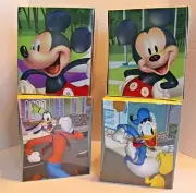 Mickey Mouse, Goofy and Donald Duck Facial Tissues 74 Count 2 ply - Lot of 4