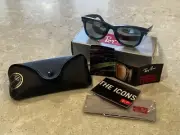 RAY BAN RB2140 WAYFARER COSMO MERCURY Matte Blue/Silver blue flash 50 mm RARE