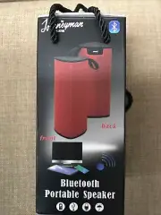 The Journeyman Collection Bluetooth Portable Speaker Red Splash proof new in box