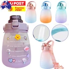 Water Bottles BPA FREE with Time Markings 1400ML Drinking Bottle for Kids Aldult