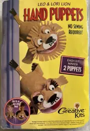 Creative Kits No Sew Hand Puppet Kit Leo & Lori Lion No Sewing Required New