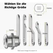 Reliable and Practical Cam Lock for Filing Cabinets and Drawers 16/30mm