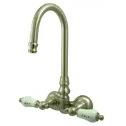 Elements Of Design DT0718CL Double Handle Wall Mounted Clawfoot - Nickel