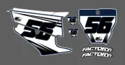 Factory Backing Custom Number plate backgrounds your number & name Accel1