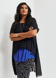 [Taking Shape] Taking Shape Chiffon Airlie Top Size 22-24 in - Plus Size Women's Tops & T Shirts