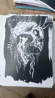 Rotten Skull Post Card By Brandy Devoid