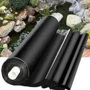 Garden Pond Liner Underlay 1x6m 4x6m 5x8m 7x10m 8x12m 10x15m Black Impermeable Pond Lining Fish Pools Membrane for Ponds, Streams, Fountains, Waterfall(5x5m(16.4x16.4ft))