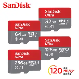 台灣現貨  SanDisk Ultra microSD 記憶卡 UHSI 32GB 64GB 128GB
