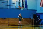 Larry Bird Boston Celtics shoots during a Boston Celtics open prac- Old Photo 1