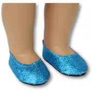 Teal Sparkle Shoes 18" Doll Clothes for American Girl Dolls