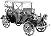 HOMOCONO Vintage Car Model Iron Table Decoration Small Retro Car Centerpiece for Living Bedroom Study Iron Art Craft Present for Collectors