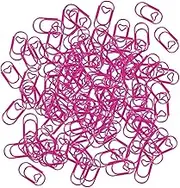 LeeQinersw 100 Count Paper Clips for Organizing Documents and Notes Office Supplies for Teachers, Pink