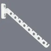 Folding Clothes Hanger RackWall Mounted Clothes Bar-Hanger Holder Hooks Heavy...