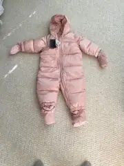 NWT GAP Baby Girl Fleece Lined Snowsuit 0-6 Mo