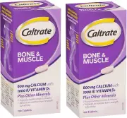 2x Caltrate Bone And Muscle Health Tablets, Multi 100 Count