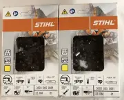 2 Stihl 20” 23 RM 81 Chainsaw Chains 3693 005 0081 .325” Pitch .050” Gauge 81 DL
