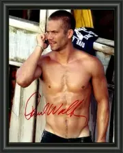 PAUL WALKER 4 FAST AND FURIOUS A4 SIGNED AUTOGRAPHED PHOTO POSTER