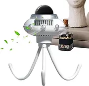 Stroller Fan, Portable Fan For Stroller, Space Octopus Clip Bladeless Fan, 3 Speed Adjustable Cooling Device With Battery Indicator, Stroller Accessories For Home Travel Use