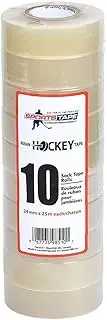 sports tape SportsTape Clear Hockey Tape - for Socks and Gear, Easy to Stretch and Tear (10 Pack), One Size
