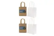 20PK Lemon & Lime 14cm Paper Kraft Gift Bag Carry Storage Bags w Handles Assort