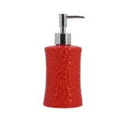 Ceramic Soap Dispenser Pump for Bathroom & Kitchen Bath Gel for Home Use Red