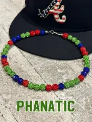 (YOUTH SIZE) Rhinestone Beaded Baseball Necklace Bryce Harper Fanatic