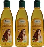 kazima Almond Herbal Hair Oil Ideal for Anti Hairfall Controll & Maintains Healthy Scalp & Promote Hair Growth (100ML) (Pack of 3)