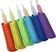 Popsicle Holder Bags Popsicle Sleeves Ice Pop Sleeves Reusable Ice Freezer Protective Cover (6 Pack)