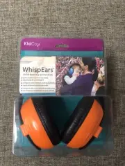 KidCo WhispEars Orange Black Child Hearing Protection Headphones Adjustable Fit