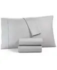 Tranquil Home Willow 1200 Thread Count Queen Sheet Set Light Grey