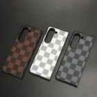 Shockproof Luxury Lattice Case Cover For Samsung Galaxy Z Fold 3 Fold 5 Fold 6 4
