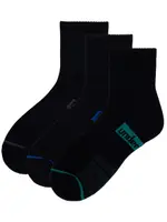 Underworks Mens Quater Crew Sports Sock 3 Pack