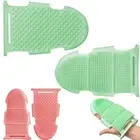 Soft Silicone Massage Bath Towel Deep-cleaning Silicone Loofah Shampoo