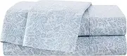 [Martex] 400 Thread Count Teal Floral Full Sheet Set