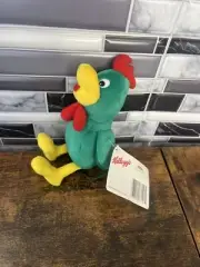 1999 Kellogg's Corn Flakes Cornelius Green Rooster 8 Inch Bean Plush Animal