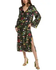 Borgo De Nor Phoenix Silk Midi Dress