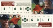 2001 Upper Deck Golf Rack Pack Box Sealed - Tiger Woods Rookie Chase