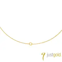 在飛比找momo購物網優惠-【Just Gold 鎮金店】輕奢 同心圓純金項鍊