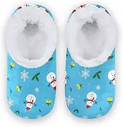 [Caihoyu] House Slippers for Kids Coral Fleece Anti-Skid Sole Spa Slippers House Shoes Bedroom Home Office Travel Yoga