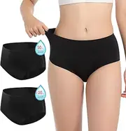 Incontinence Underwear for Women Washable Leak Proof Underwear for Women Reusable Bladder Leak Underwear for Women