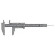 (Gray)150mm High Accuracy Plastic Double Rule Scale Vernier Caliper MeasurE