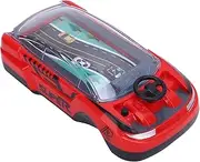 Racing Adventure Car Steering Wheel Toy, Handheld Game Console with Music and Simulation Lighting, Dual Player Mode Simulated Driving Racing Car Game