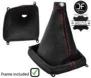 RED STITCH LEATHER GEAR BOOT+PLASTIC FRAME FOR KIA SEDONA CARNIVAL 2006-2014