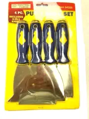 CENTRAL FORCE 4 PC PUTTY KNIFE SET INCLUDES 6-IN-1 NIFE STAINLESS STEEL BLADES