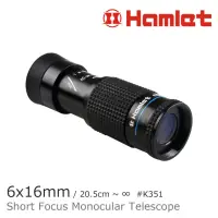在飛比找momo購物網優惠-【Hamlet】6x16mm 單眼短焦微距望遠鏡(K351)