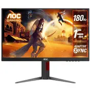 AOC 27G4 27" FHD 180Hz Fast IPS Gaming Monitor 1920x1080 - 1ms - DisplayPort - HDMI - Height / Pivot / Swivel / Tilt Adjustable - 100x100 VESA [27G4]