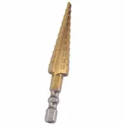 2Pcs 3-13Mm Titanium Coated Step Drill Hex Shank Stepped Rotation Tool