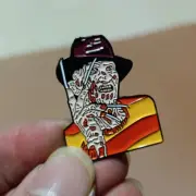 Freddy Kruger - A Nightmare on Elm Street - Enamel & Badge/Lapel Pin FREE POST